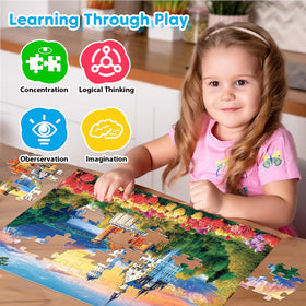 Ciavotie Thick-Piece puzzle pieces offer easy grip and safe handling.