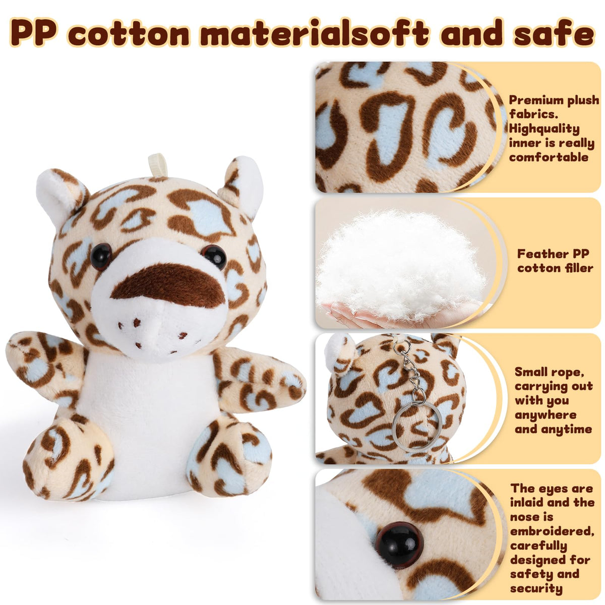 Cideny monkey plush, perfect giftable mini friend for birthdays and Easter.