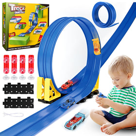 Cieex flexible race track ready for indoor play and family racing