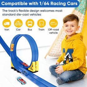 Cieex track showing a 360° loop sparks creative car stunts
