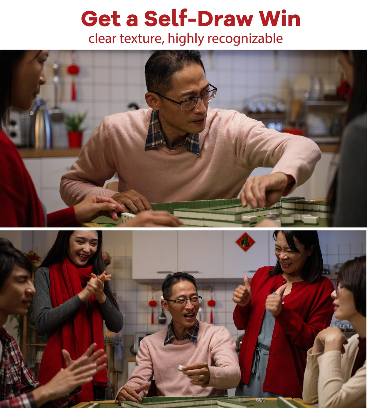 CIGOCIVI green mahjong set ideal for family game nights and gatherings