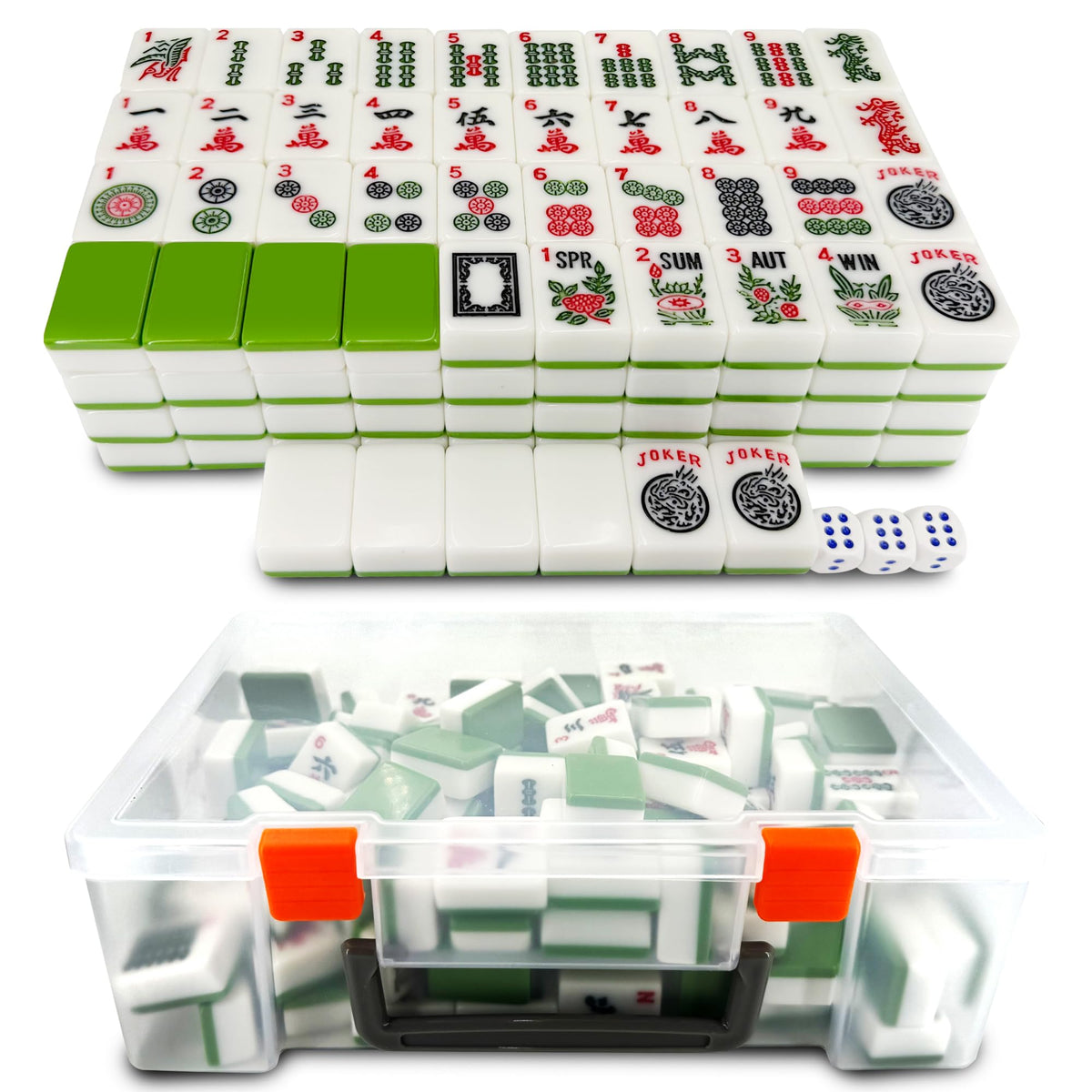 CIGOCIVI mahjong set with storage box ready for travel and games