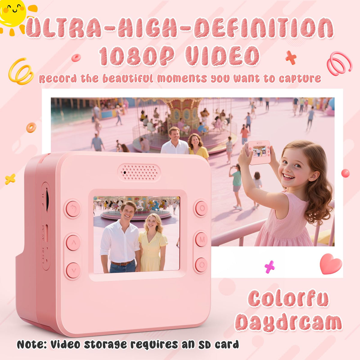 CIGXAVO 1080p video display captures crisp memories for playback and sharing.
