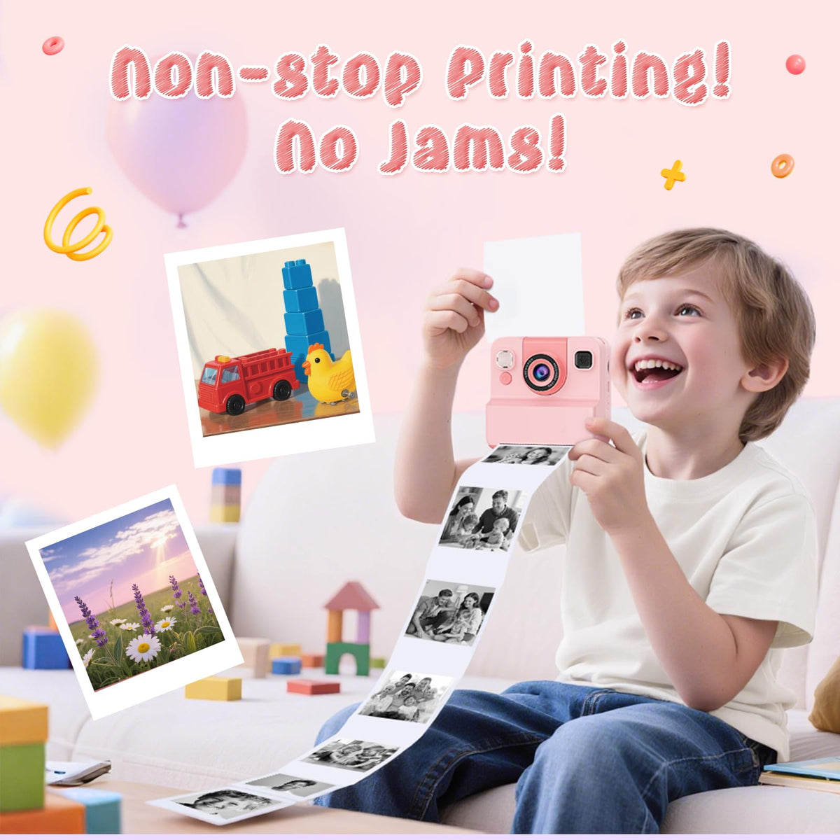 CIGXAVO inkless print feature creates instant black‑and‑white keepsakes without messy ink.