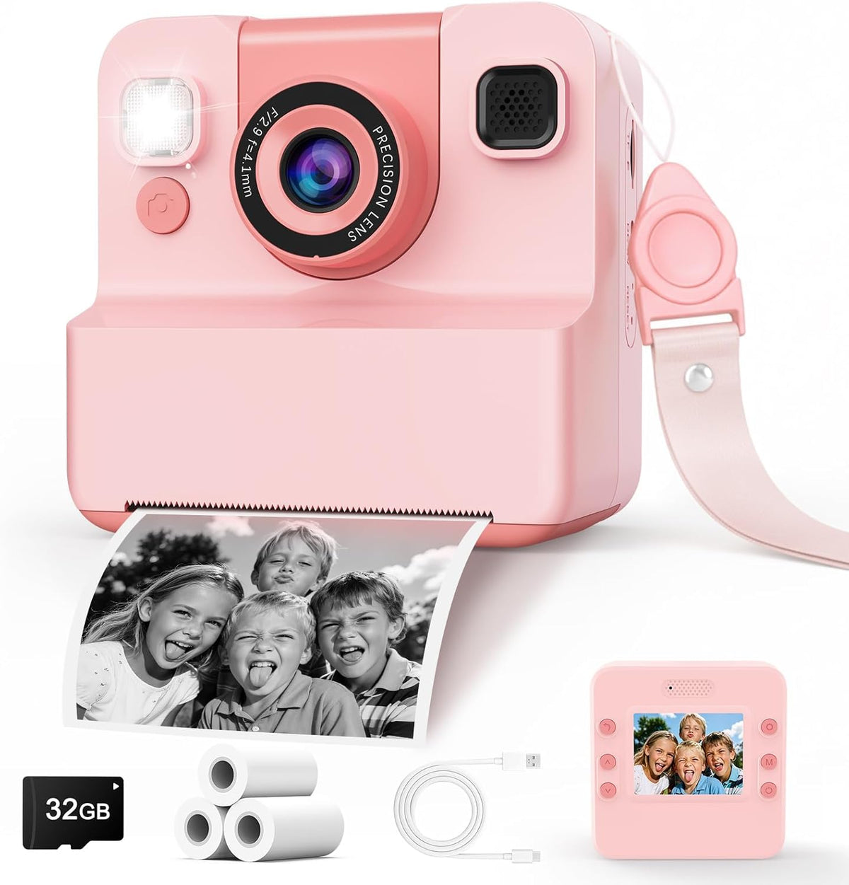 CIGXAVO kids camera with flip lens for easy selfie moments and kid‑friendly photography.