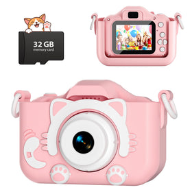 CIMELR Kids Camera with durable silicone case for rugged play and protection