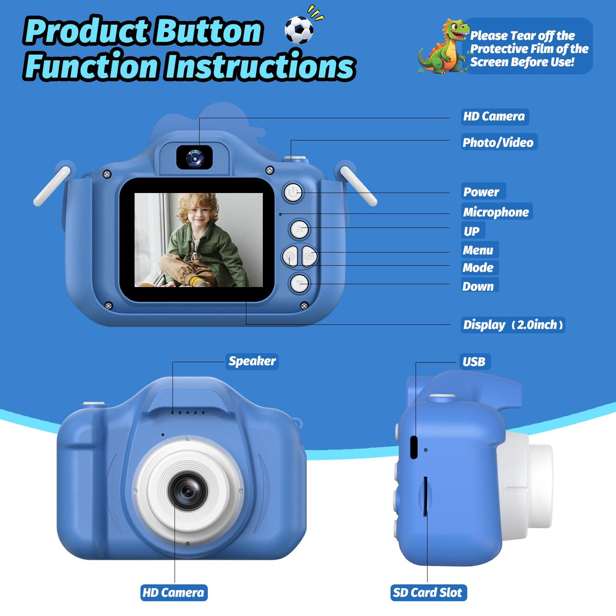 Cimizi Dinosaur Camera gift box ready for gifting