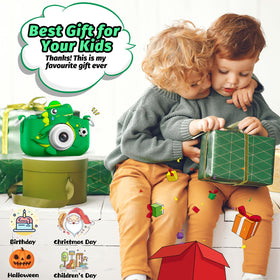 Cimizi Dinosaur Kids Camera dual lenses for selfies and photos