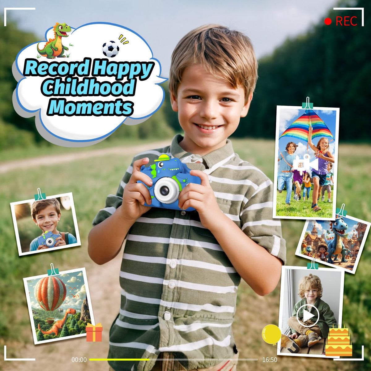 Cimizi Kids Camera selfie mode display for quick memories