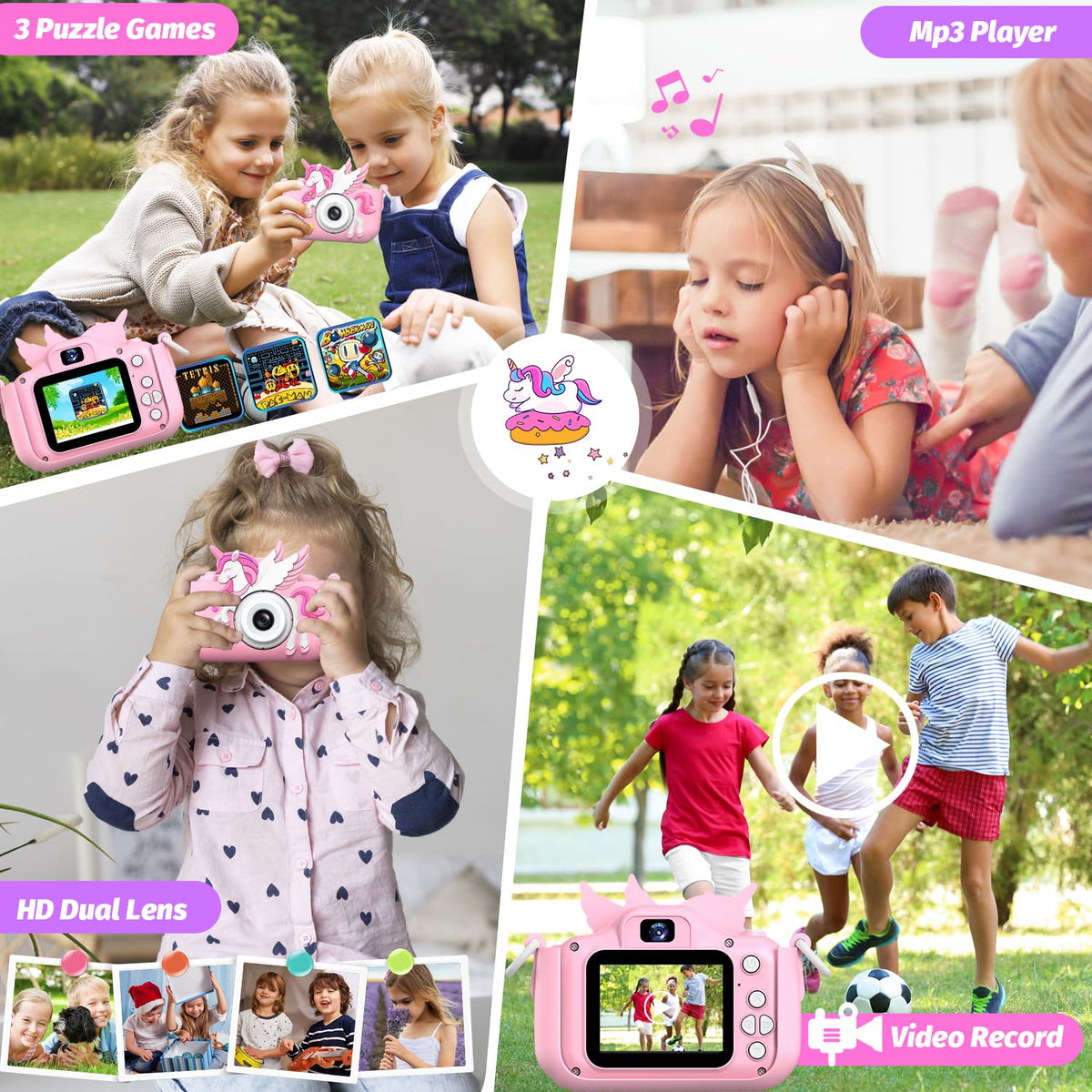 Cimizi Upgrade Kids Camera 32GB SD Card for ample photo storage on the go.