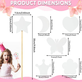 Cindeer heart wand wooden, perfect for imaginative play and crafts
