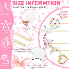 Cindeer moon wand wooden, great for themed activities and crafts