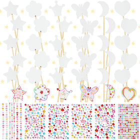 Cindeer wooden princess wands collection for DIY crafts and party decorations