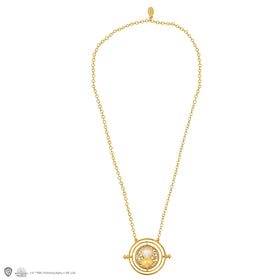 Cinereplicas Time Turner worn on neck with casual outfit idea.
