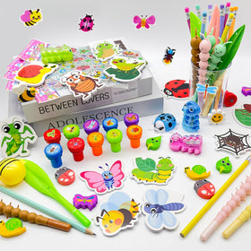 Cinrobiye bug party erasers with cute characters for tidy desks.
