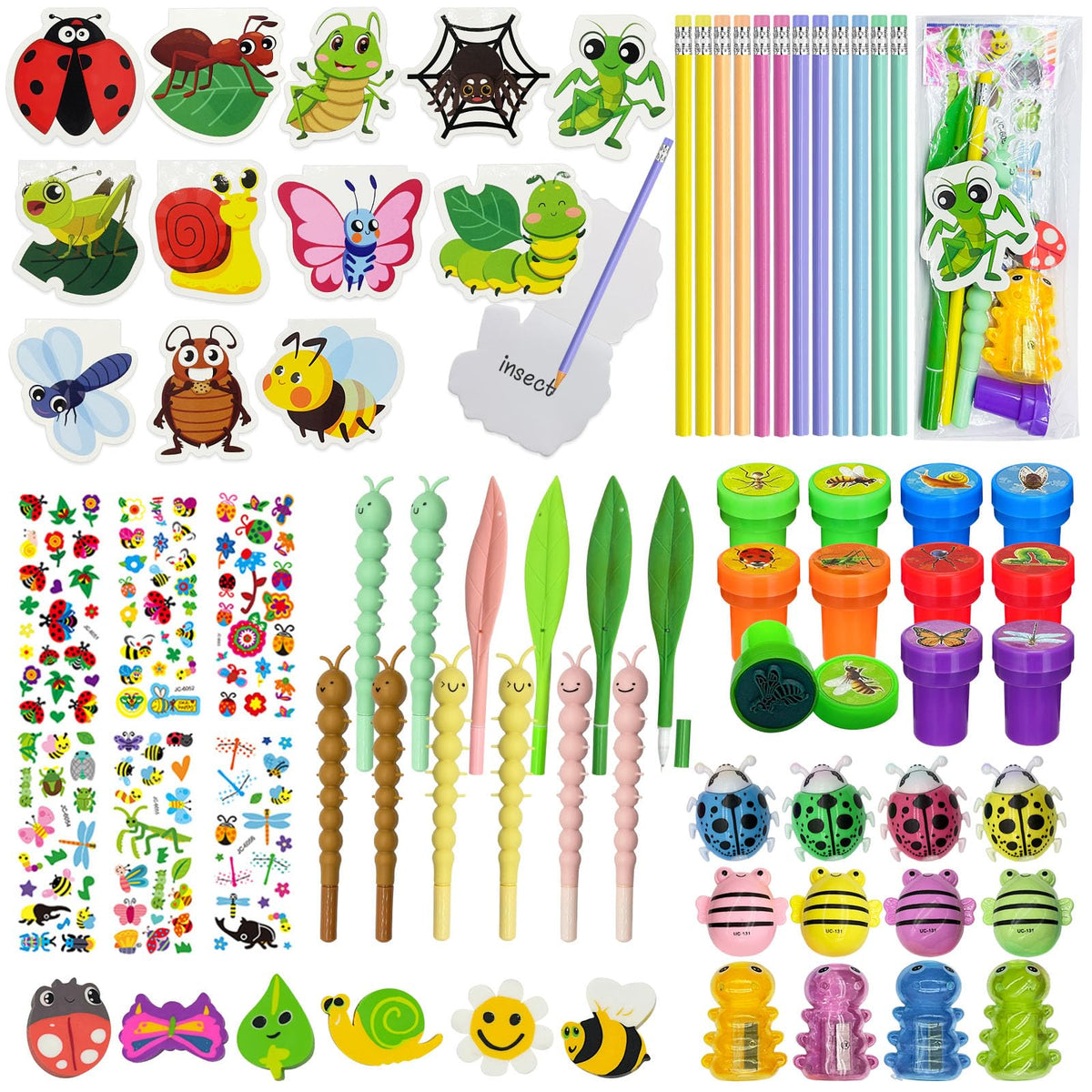 Cinrobiye bug party notebooks featuring bright insect designs for classroom rewards.