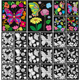 Cinrobiye butterfly velvet poster 8x10 for calm, enjoyable coloring.