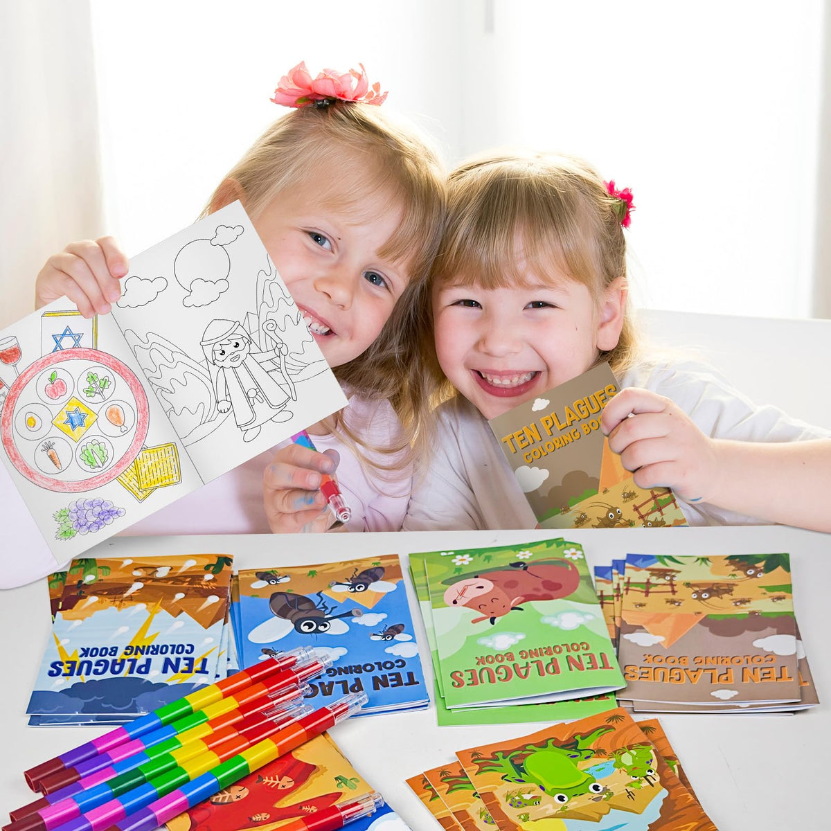 Cinrobiye classroom-style Passover activity set supports easy distribution.