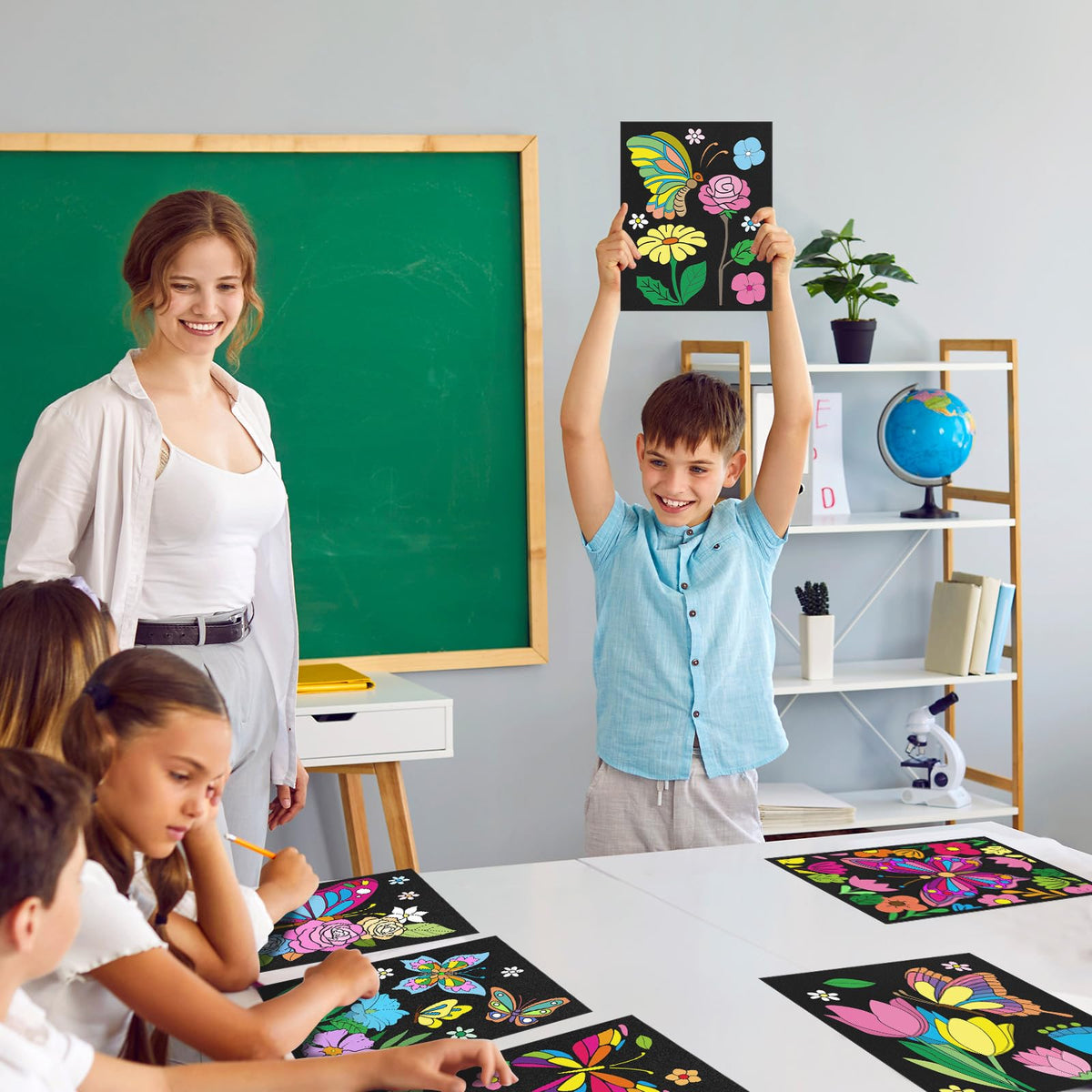 Cinrobiye classroom velvet poster 8x10 ideal for group activities.