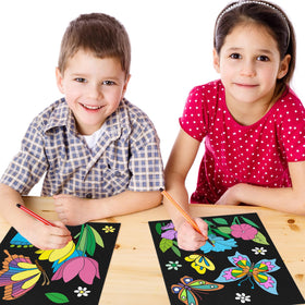 Cinrobiye color poster velvet 8x10 designed for mess-free coloring.