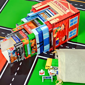 Cinrobiye traffic signs support learning about rules and road safety during play.