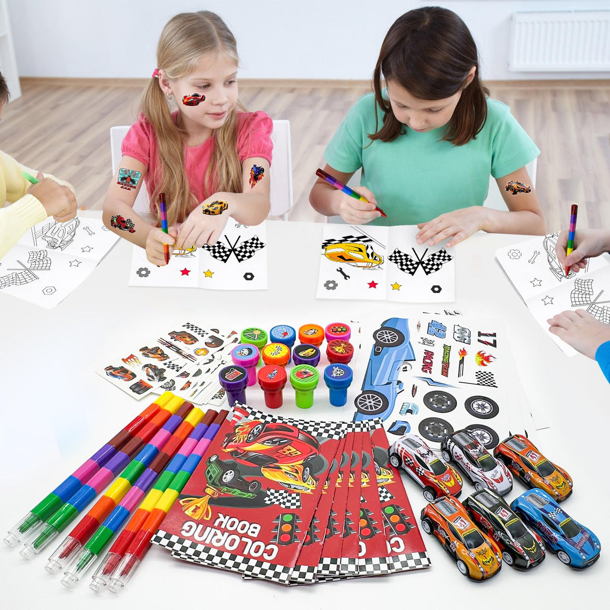Cinrobiye diy art stickers kit adds colorful customization to invites and games