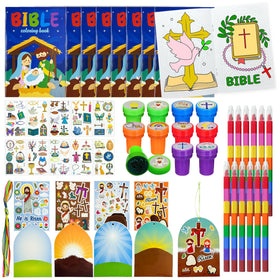 Cinrobiye Easter coloring books—colorful Bible-themed pages for classroom activities and family crafts