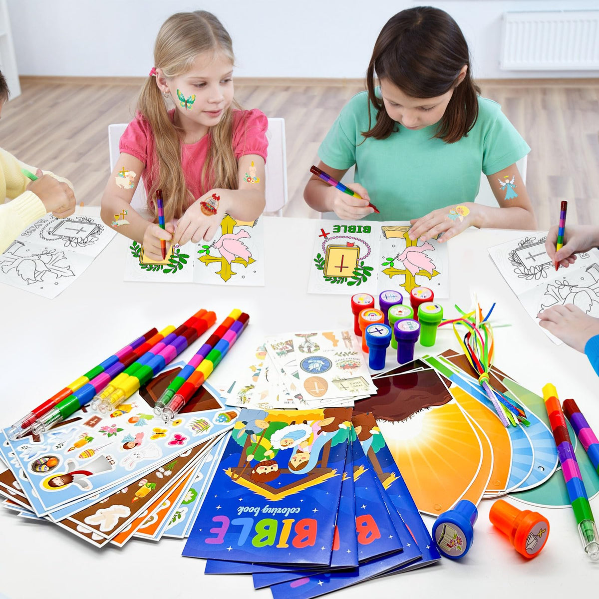 Cinrobiye DIY stickers—stick-on art for crafts, rewards, and Easter baskets