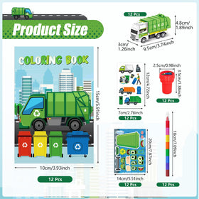 Cinrobiye garbage truck crayons provide smooth, bold color for lively scenes.