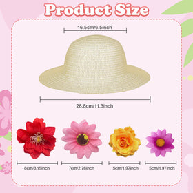 Cinrobiye hats with artificial flowers inspire imaginative decorating for birthdays, school events, and pretend tea parties.