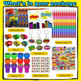 Cinrobiye rainbow stacking pencils offering colorful, practical party keepsakes