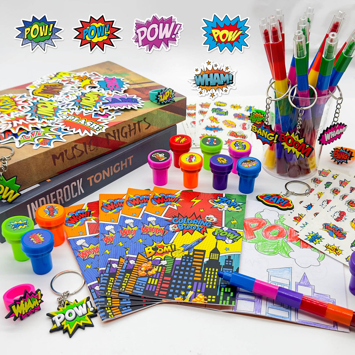 Cinrobiye temporary tattoos providing removable superhero flair for kids' celebration