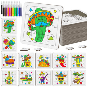 Cinrobiye 24-piece puzzle with guitar design for kids’ party activity