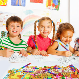 Cinrobiye mini stickers pack provides tiny accents for crafts and favors.
