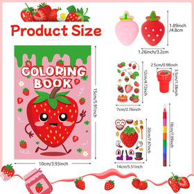 Cinrobiye strawberry coloring books 12-pack pages invite creative coloring and calm focus.