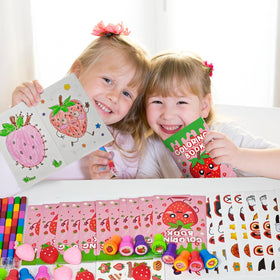 Cinrobiye strawberry stress balls with mini storage boxes help tidy treasures.