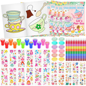 Cinrobiye tea coloring crayons for vibrant, kid-friendly party crafts.