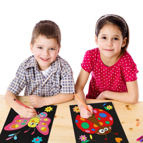 Cinrobiye velvet coloring poster insect design 04: ideal for group activities