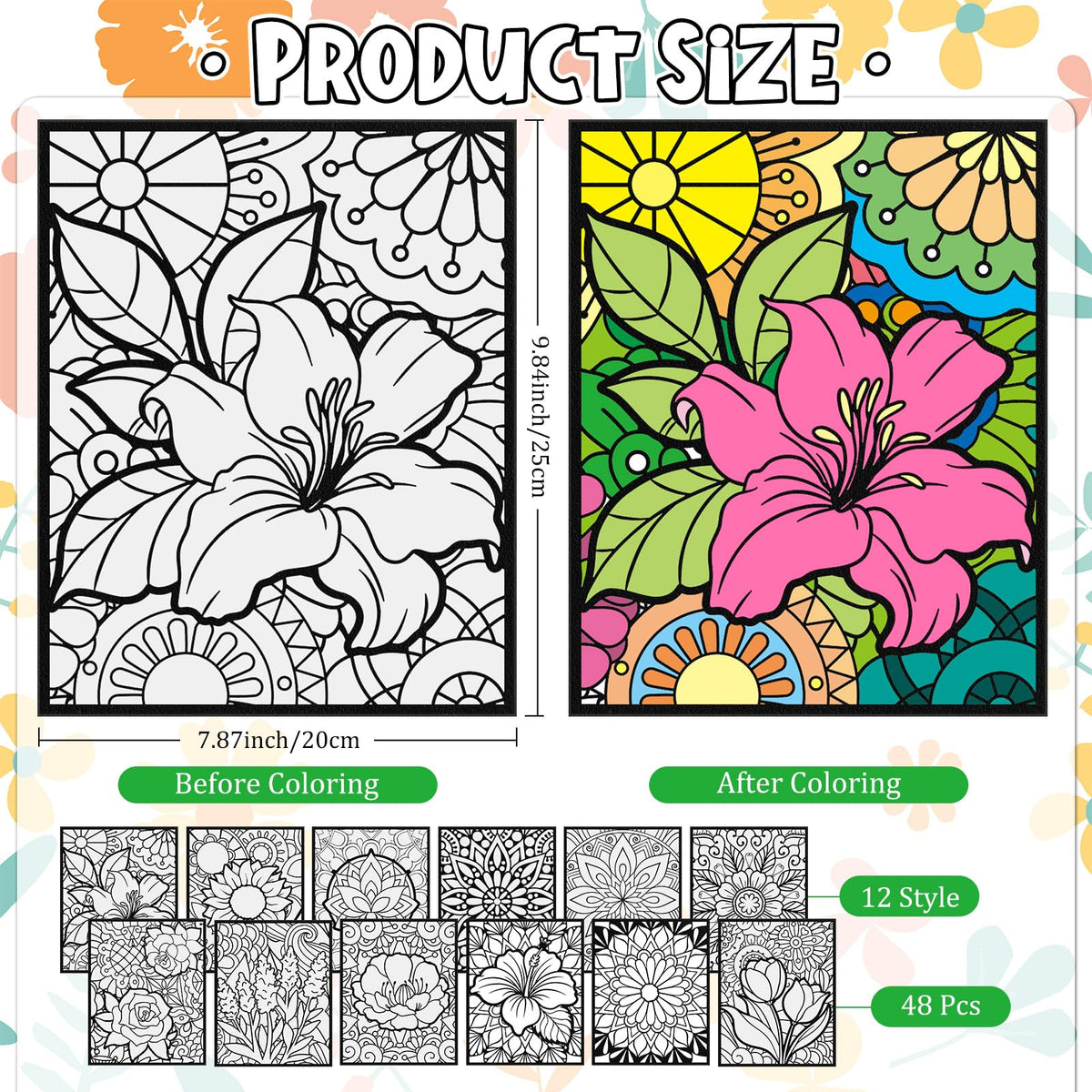 Cinrobiye velvet posters showcase mandala patterns for focused coloring and calm.