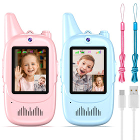 Cirfifth video walkie talkies for kids two-pack ready for family play