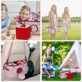 Ciseret case features a bright cartoon pattern loved by kids.