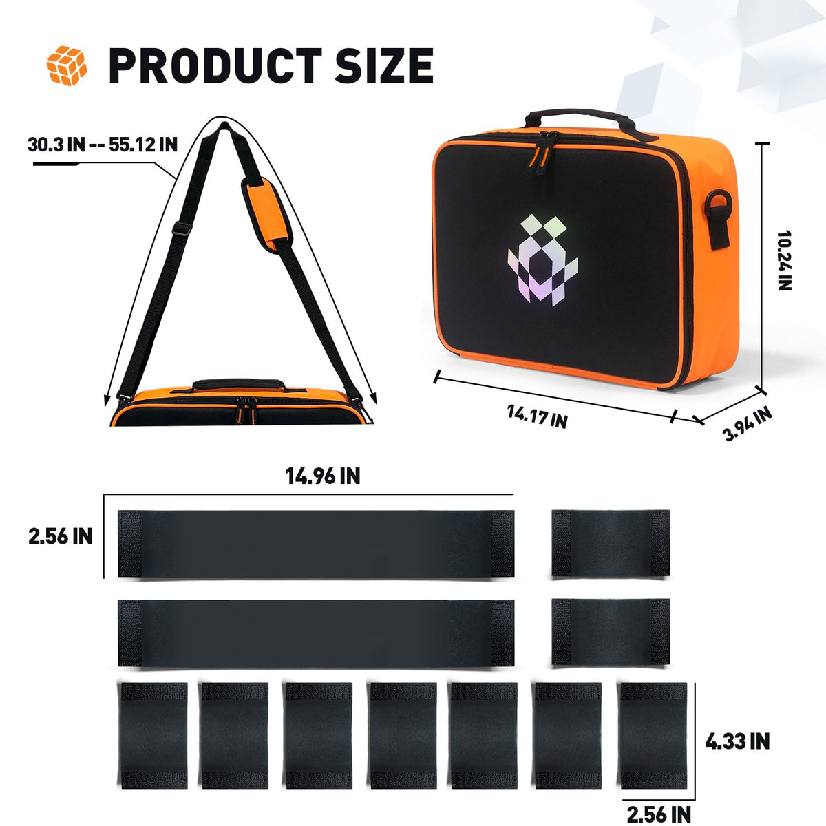 Ciseret storage with inner mesh pocket for small parts and accessories