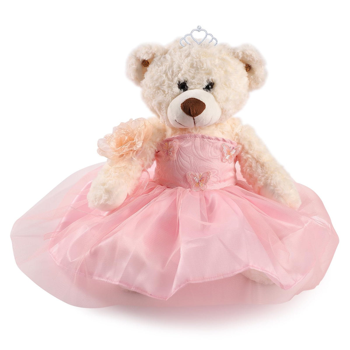 Cisina Quinceanera bear in dress, a graceful centerpiece for the 15th birthday