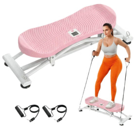 CITXMOTI Balance Board front view in pink for versatile home workouts.