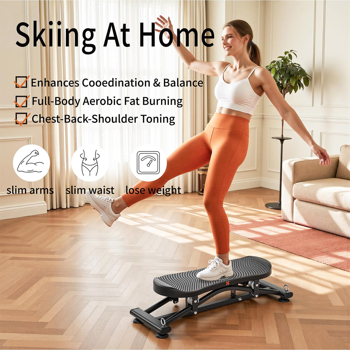 CITXMOTI Balance Board at home with portable design for easy storage.
