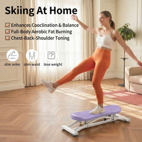 CITXMOTI rocking stepper with resistance bands side view for full body engagement