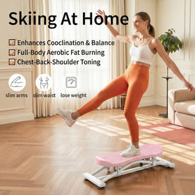 CITXMOTI rocking stepper with resistance bands for lower body training.