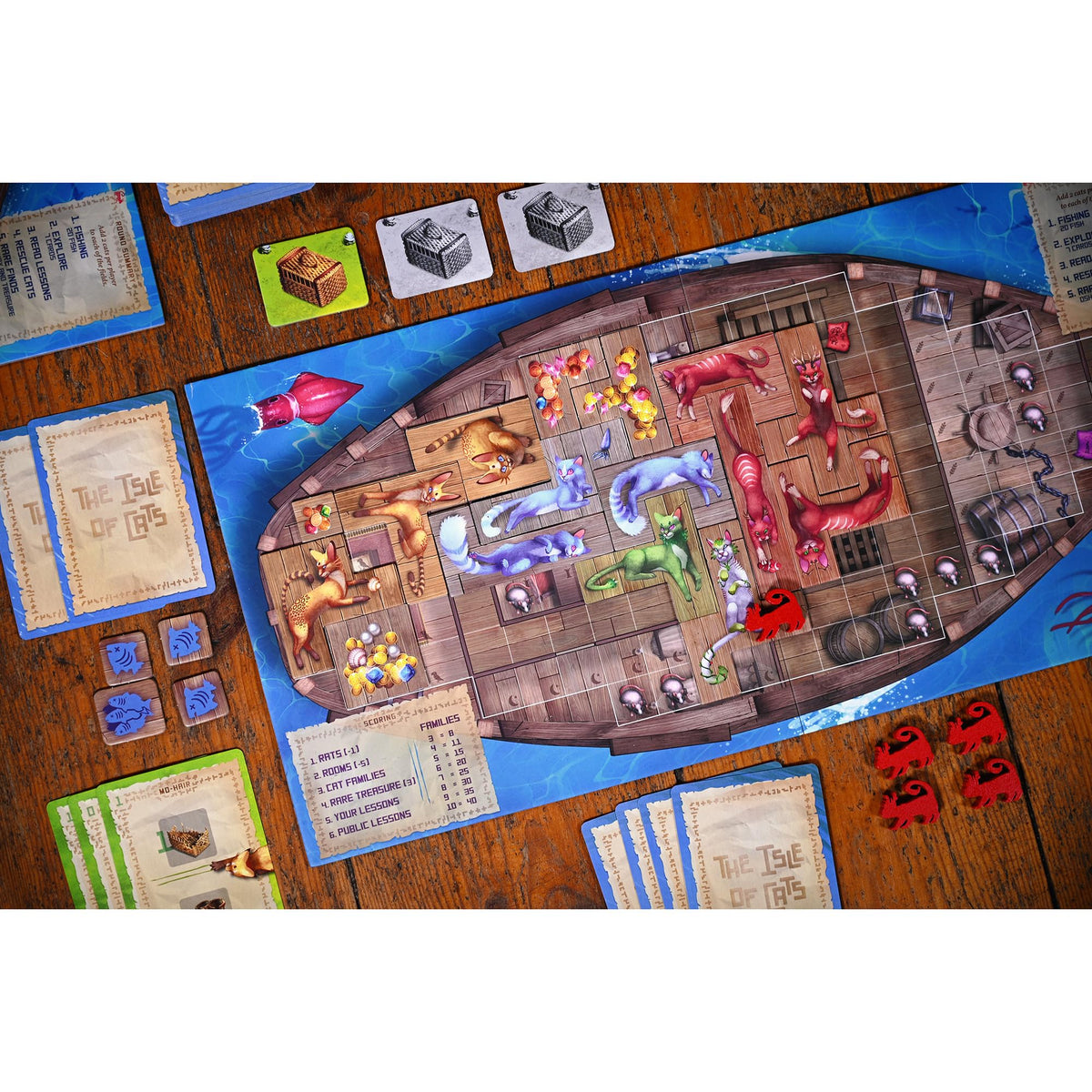 City of Games Isle of Cats: card drafting scene fueling smart cat placement decisions.