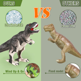 CIUGEO wind-up Spinosaurus swimming, water play without batteries