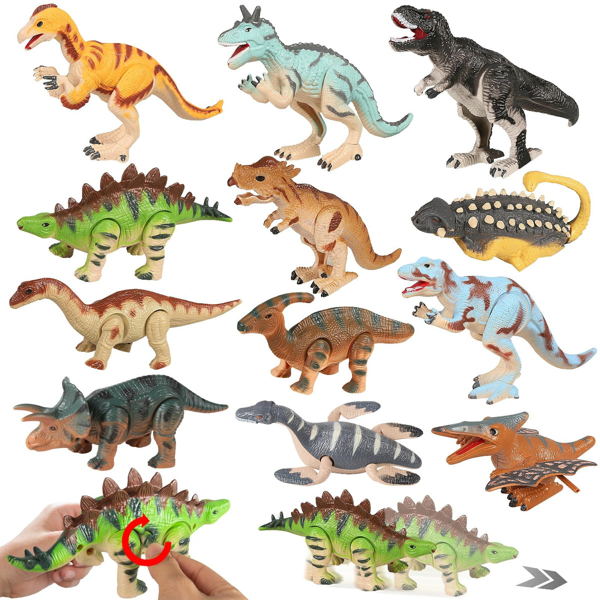 CIUGEO wind-up T-Rex walking, sparks imaginative play and screen-free fun